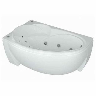 Акриловая ванна Aquatek Бетта BET170-0000010 170х97 см левая с фронтальным экраном и гидромассажем сборно-разборный сварной каркас